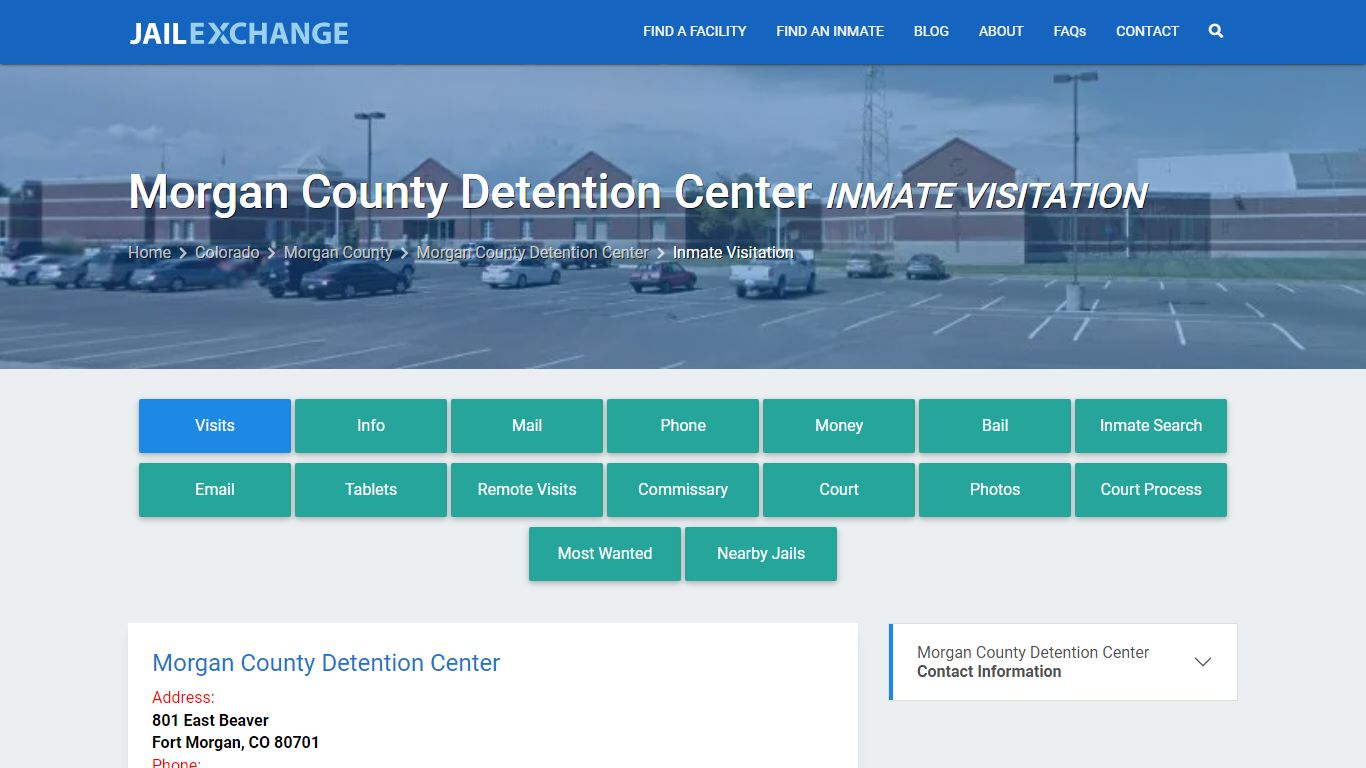Inmate Visitation - Morgan County Detention Center, CO - Jail Exchange